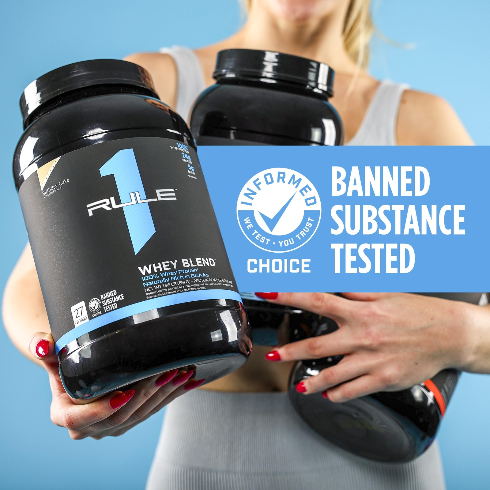 Rule One Proteins R1 Whey Blend – 24g Fast-Acting Whey Protein Concentrates I…