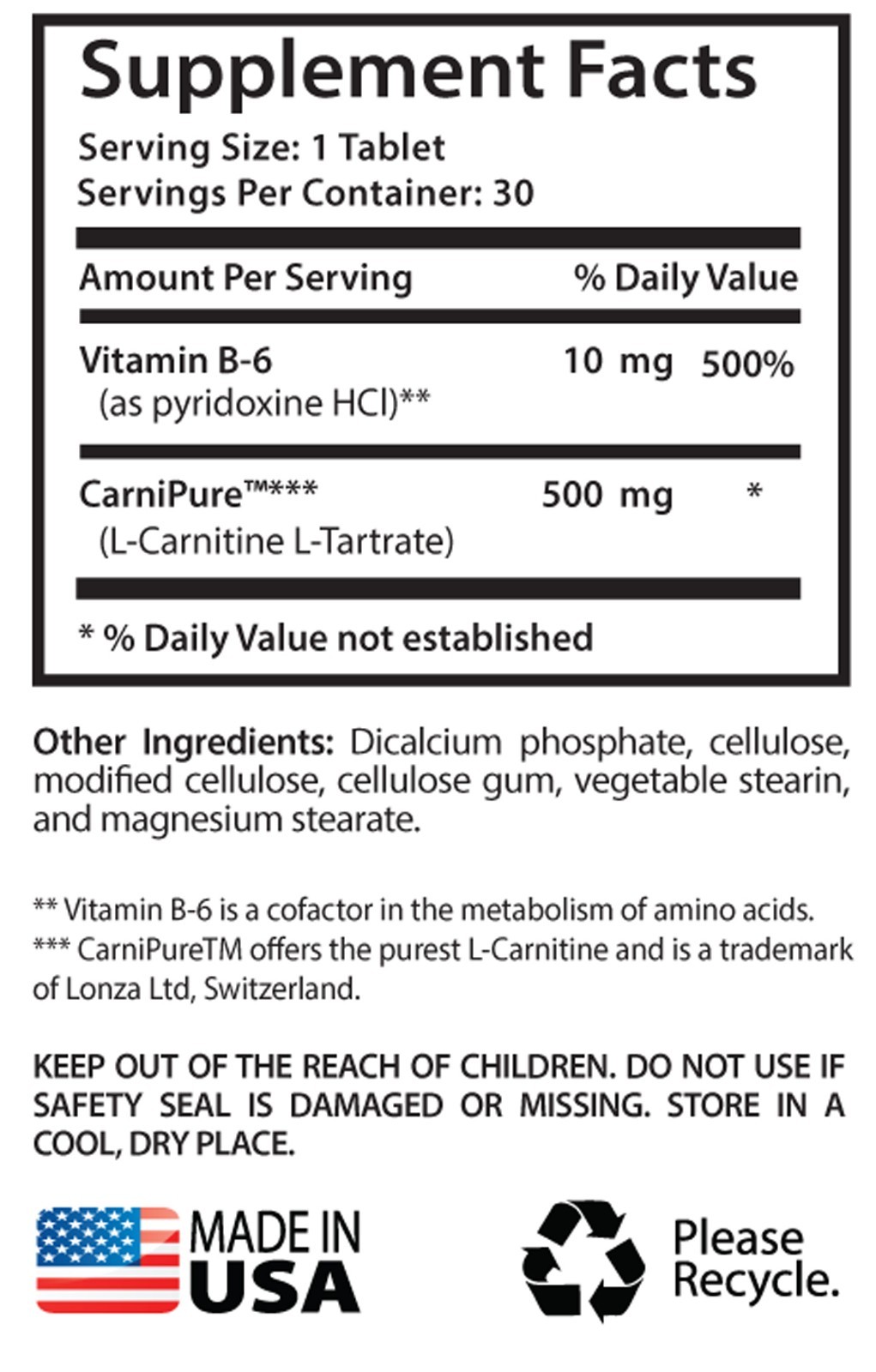 Pre Workout – Super Strength Supplements – L-CARNITINE 500mg – Amino Acid 2 Bot
