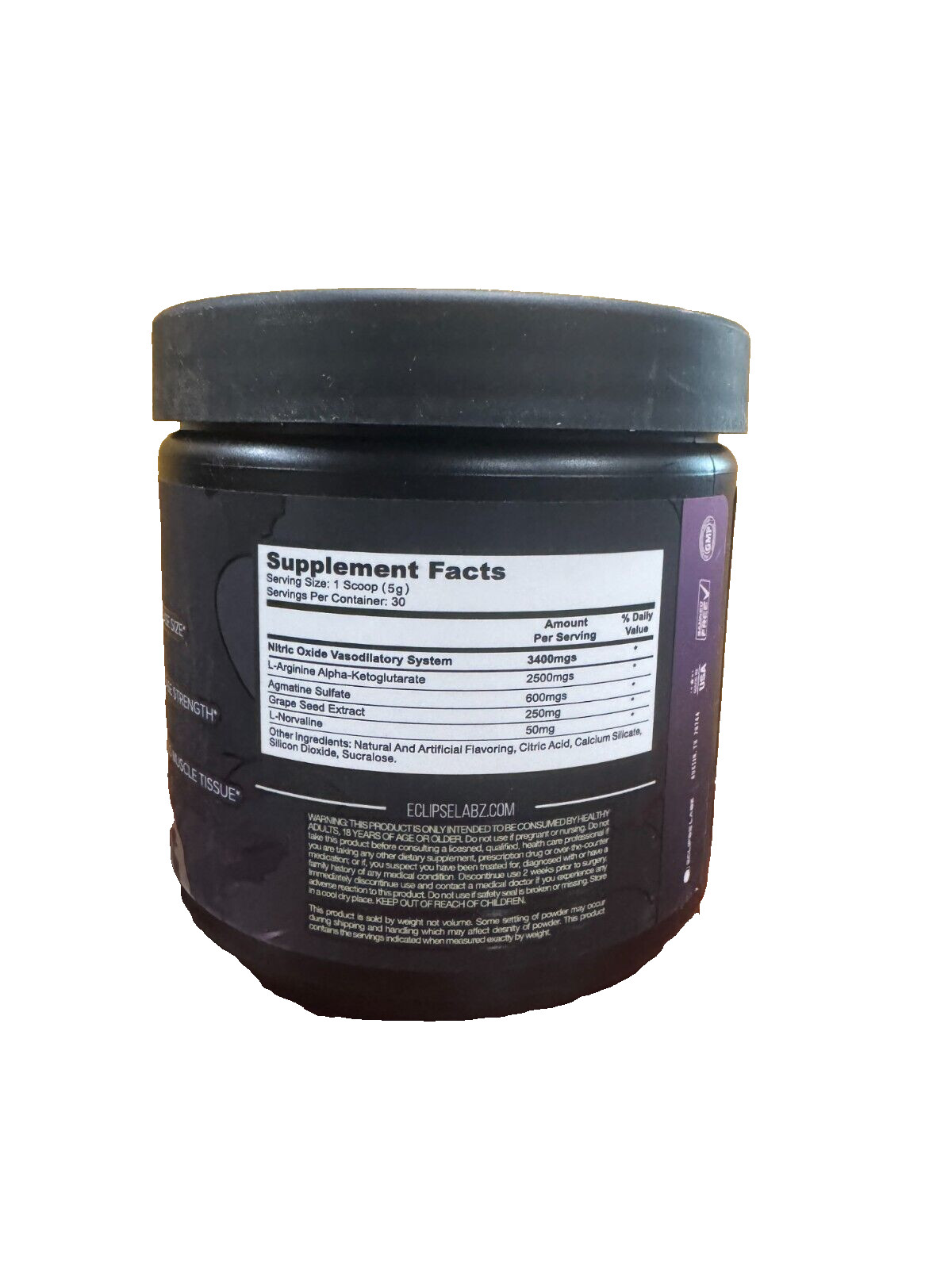 DARK STAR Eclipse Labz Extreme Pump Formula Watermelon Apple 30 Serv 12/2025