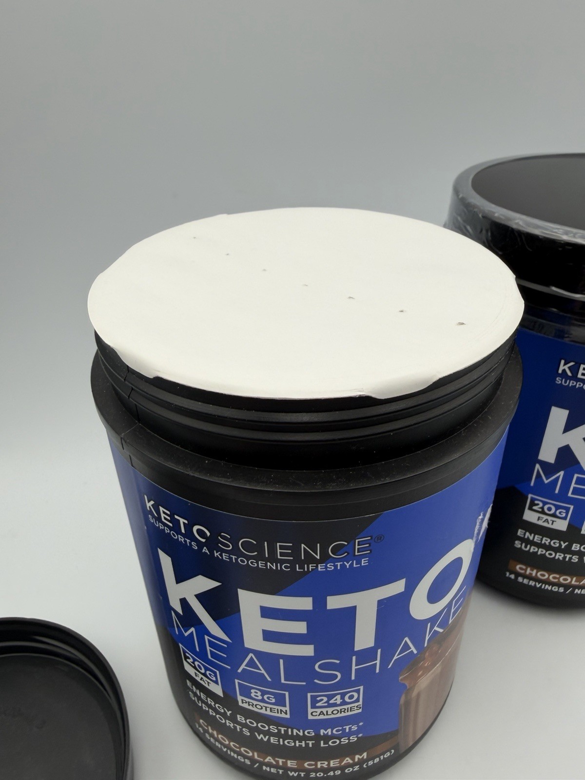 Lot of 2 KetoScience Keto Meal Shake Chocolate Cream 20.49 oz Factory Sealed