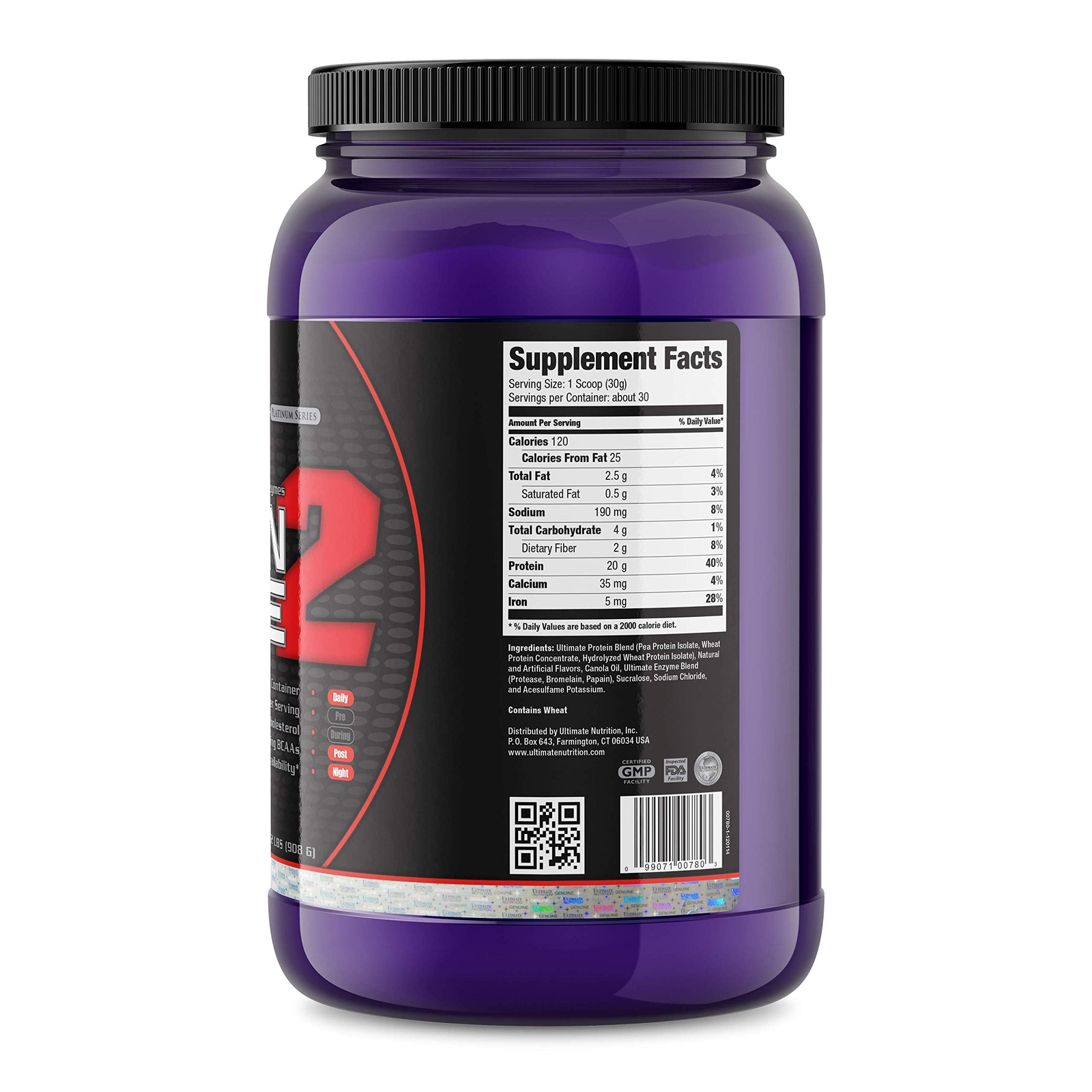 Ultimate Vegan Plant Based Protein Isolate Powder – Chocolate, 2 Pounds