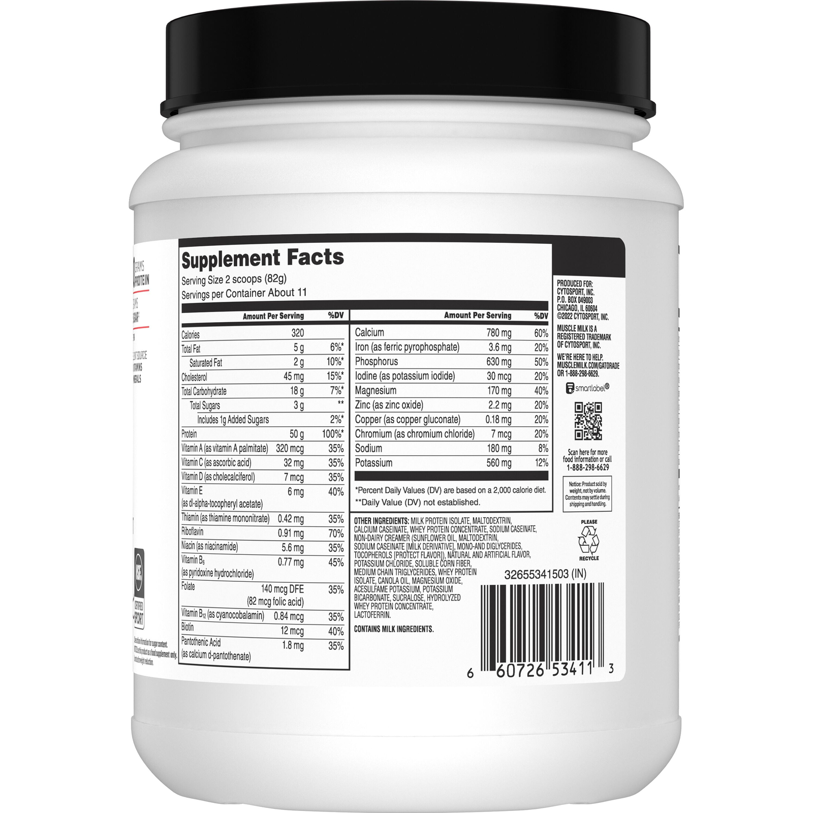 Muscle Milk Pro Series Protein Powder Supplement, Knockout Chocolate, 2 Pound