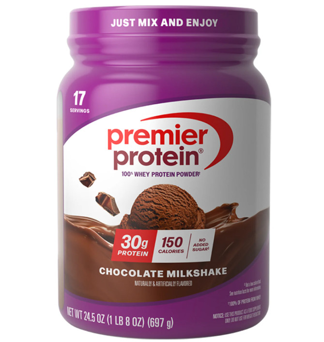Premier Protein 100% Whey, Chocolate Milkshake, 30g, 24.5 oz