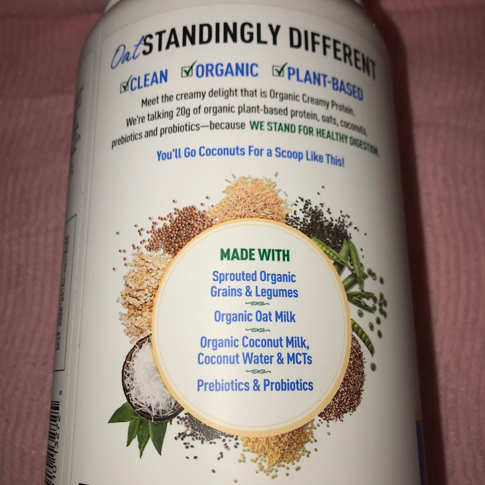 Garden of Life Organic Creamy Protein Oatmilk Powder Vanilla Cookie NEW 11/2025