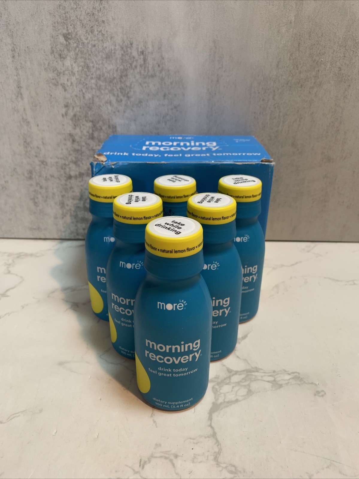 More Labs Morning Recovery Electrolyte Drink – Original Lemon | 6-Pack 02/2027