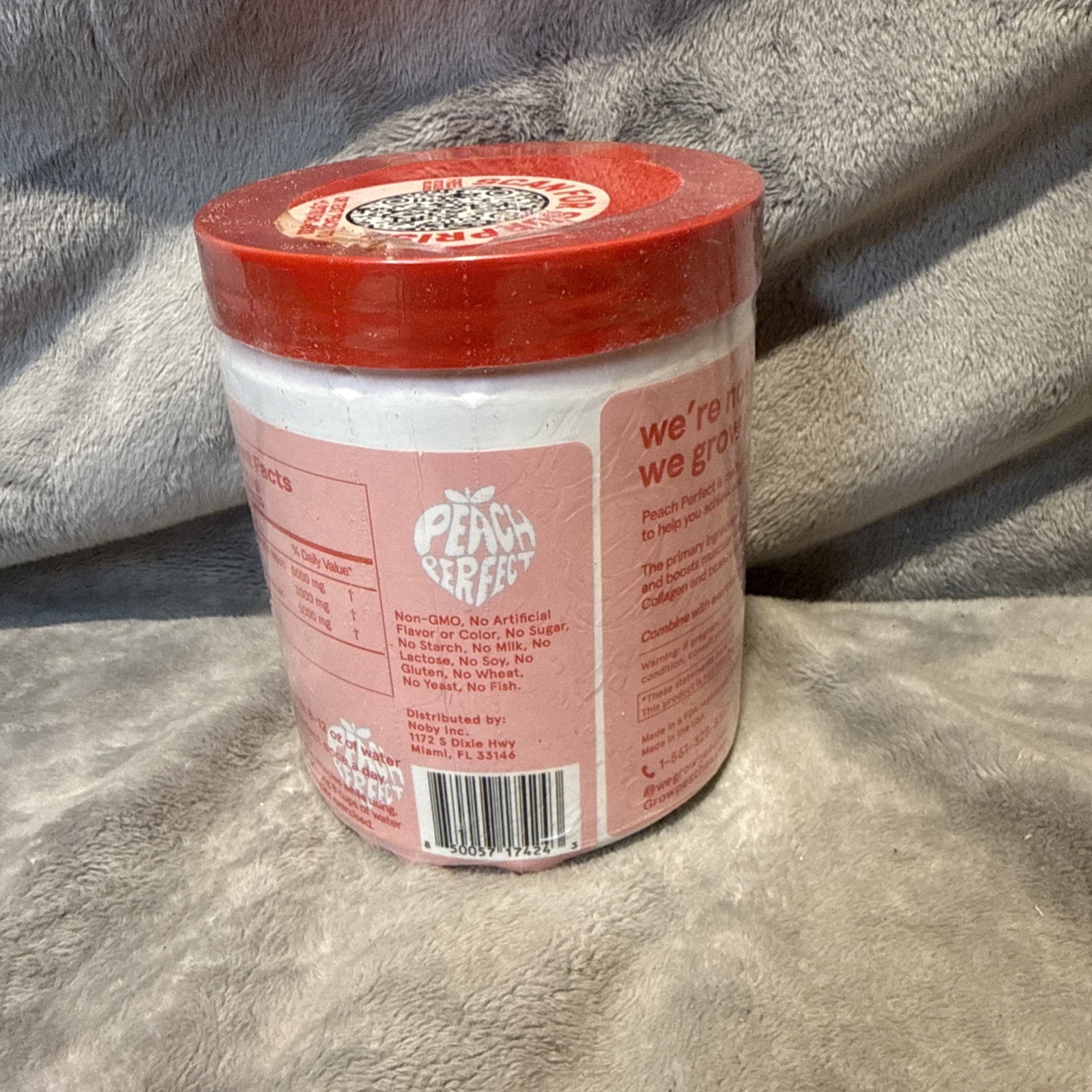 Peach Perfect Creatine Monohydrate Powder Unflavored 7.4Oz Exp 07/2027