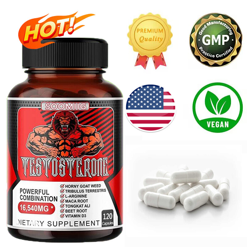Natural Testosteron Booster 16,540mg 30 /60/120 Capsules For Stamina Strength
