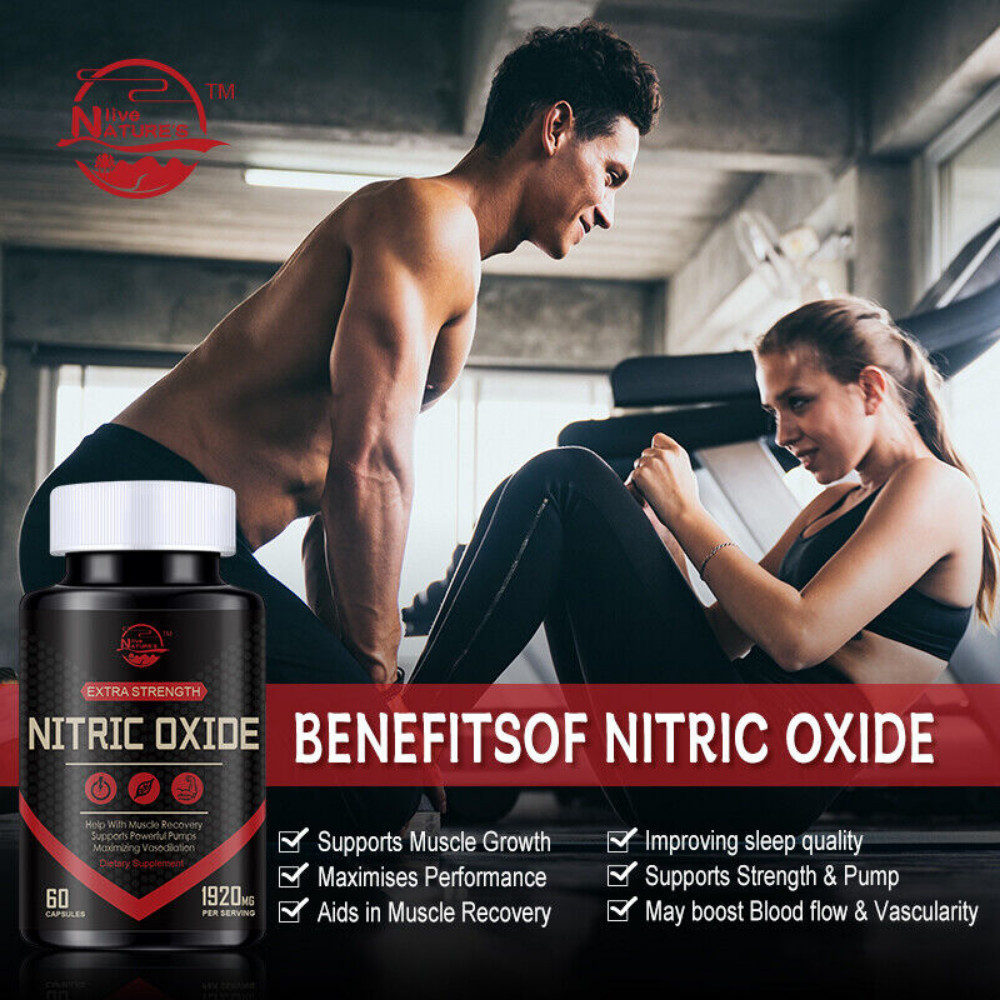 Nitric Oxide Booster Supplement, Extra Strength L Arginine & L Citrulline Muscle