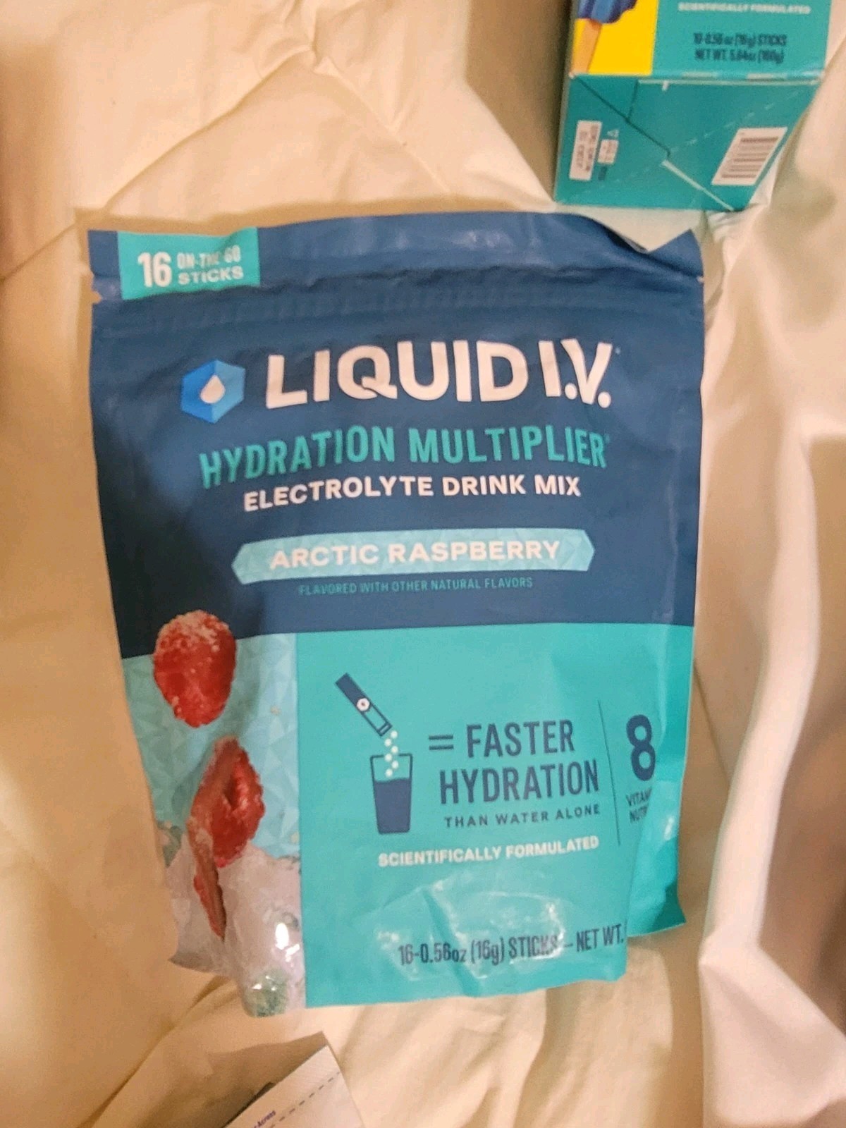 Liquid IV Hydration Multipl Electrolyte Mix ! 66 Packets. Add 16 Oz Water Each