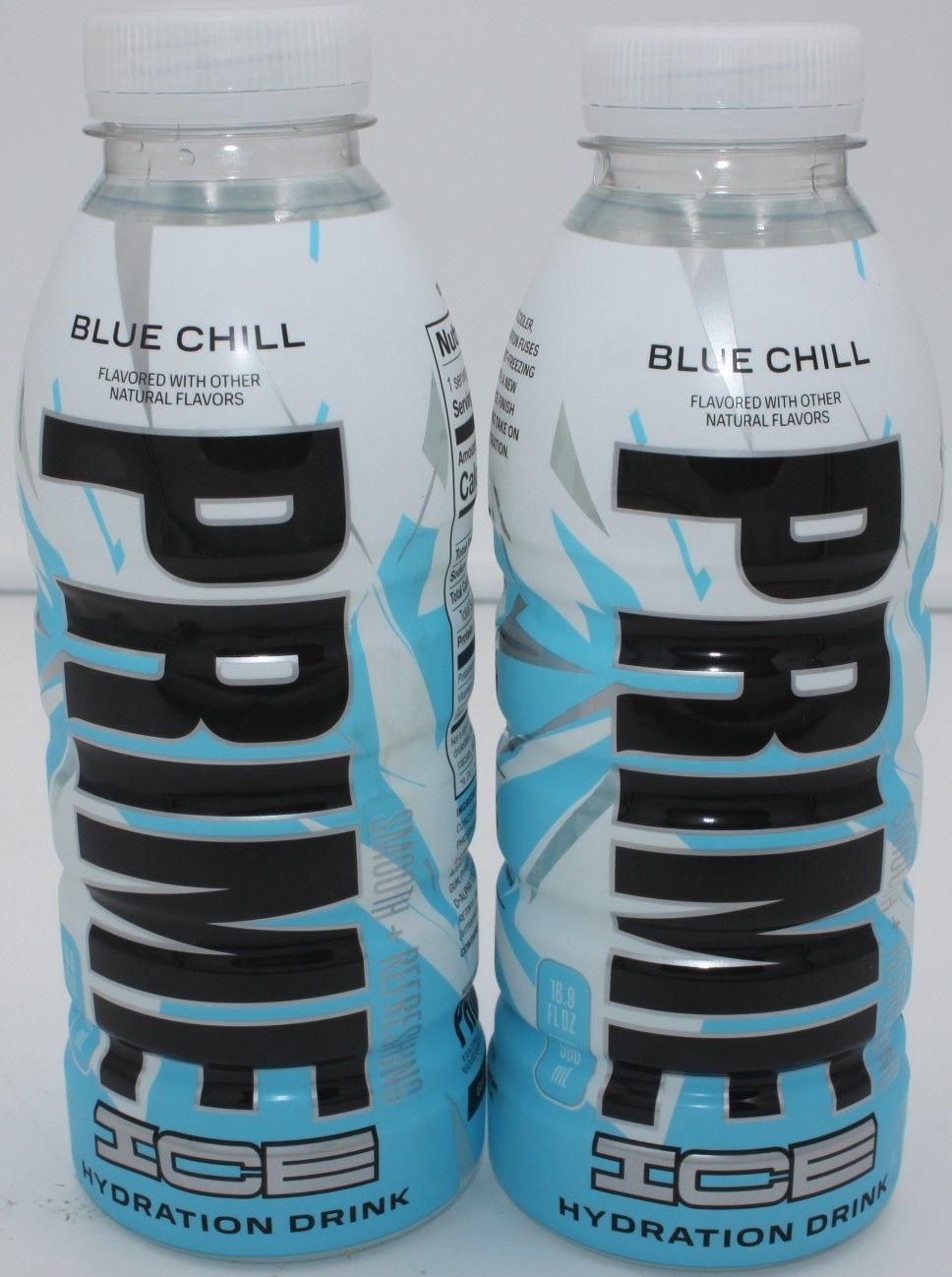 Prime ICE Hydration Drink 2-PACK Blue Chill 2 x 16.9 oz Electrolytes B Vitamins