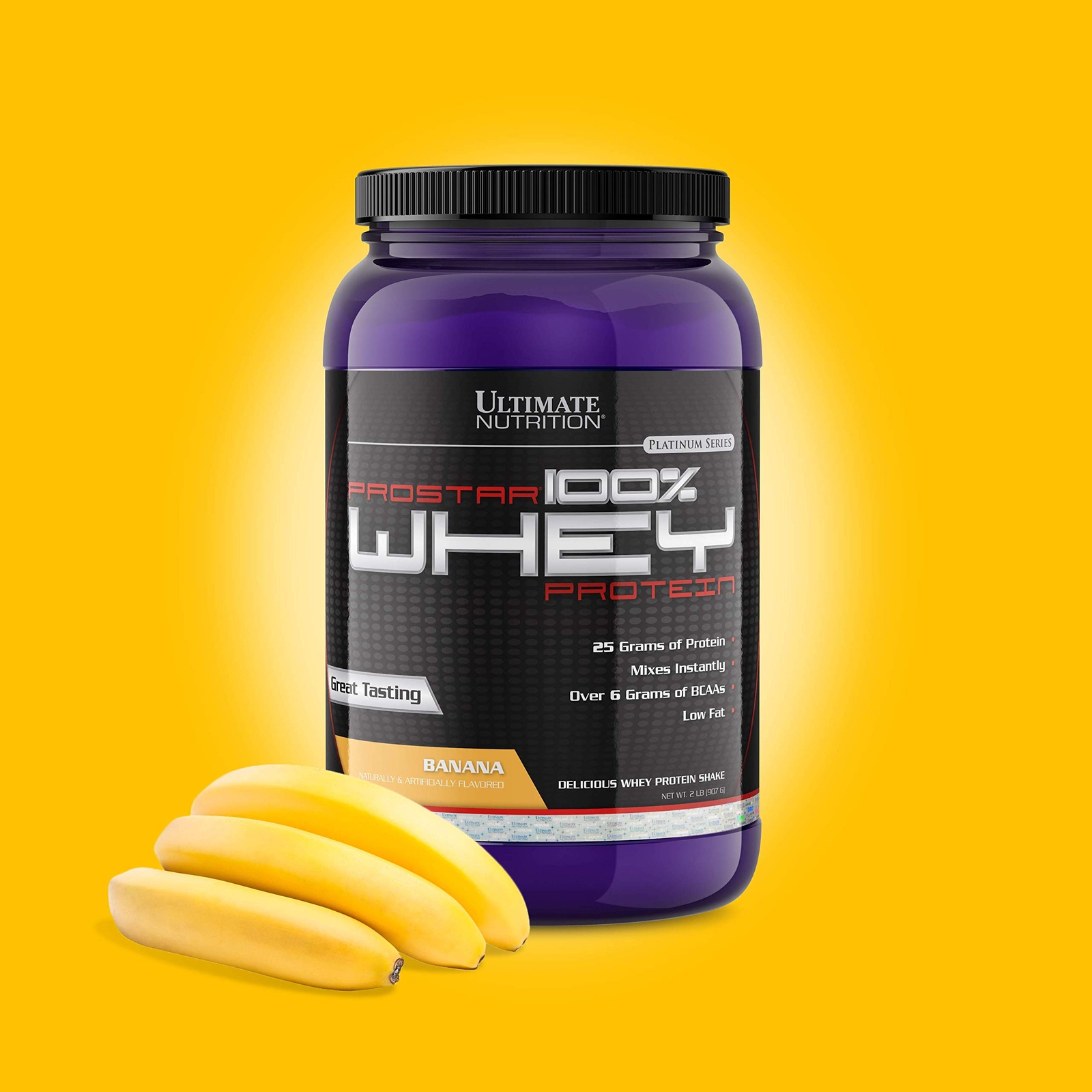 Prostar Whey Protein 25 Grams of Protein – 30 Servings, Banana, 2 Pounds