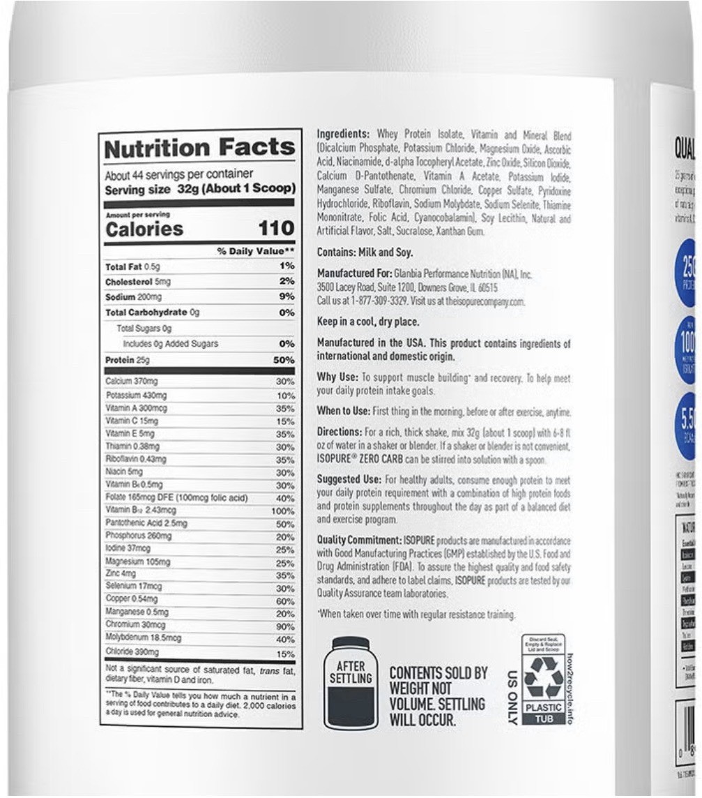 Isopure Zero Carb Protein Powder Dutch Chocolate 🍫 3lb KETO FREE SHIP After 6/9