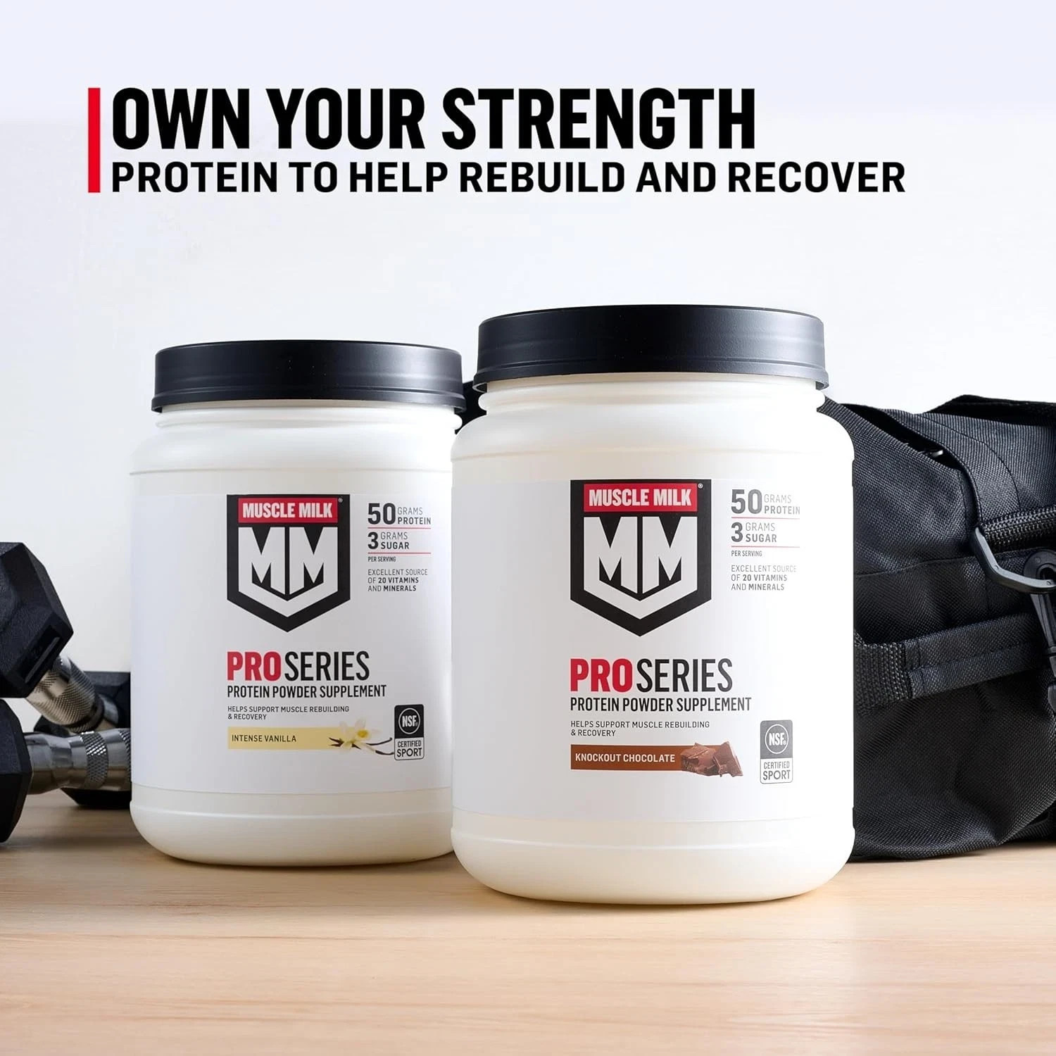 Muscle Milk Pro Series Protein Powder Supplement, Intense Vanilla, 2 Pound, 11 S