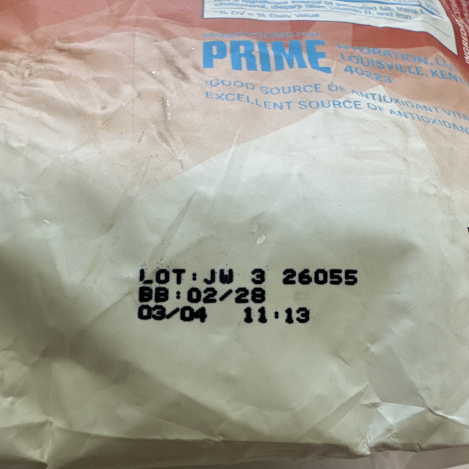 PRIME Hydration+ Electrolyte Powder Sticks Cherry Freeze 16 Caffeine-Free