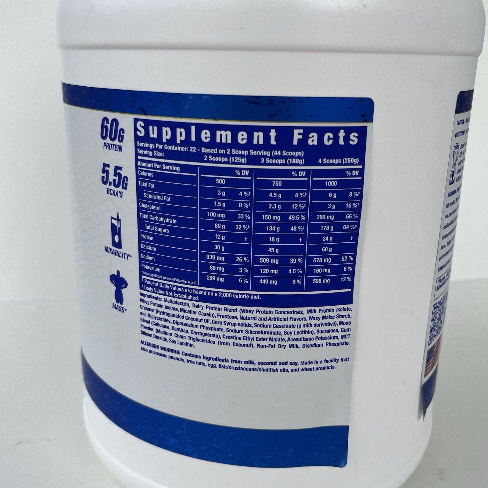 King Mass XL Ronnie Coleman Sig. Series, Vanilla Ice Cream 6lb Exp. 08/2028