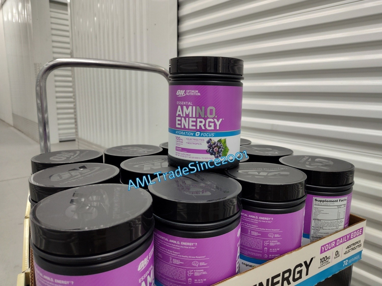 72 Servings 1.42 Lb Optimum Nutrition Amino Energy Grape 22.85 oz 12/22/2027