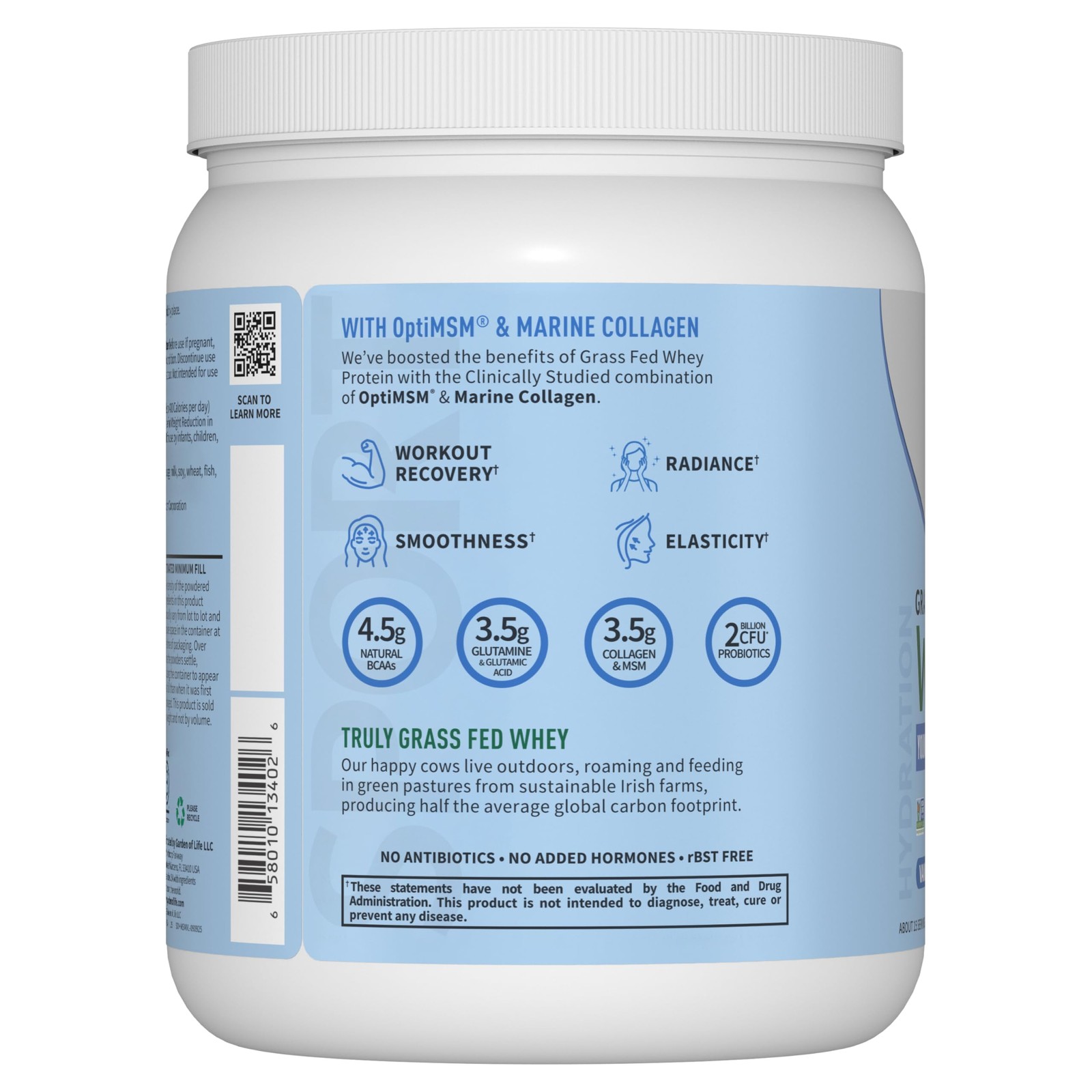 Garden Of Life Sport Whey Protein Powder Vanilla Flavor 20G Plus Marine