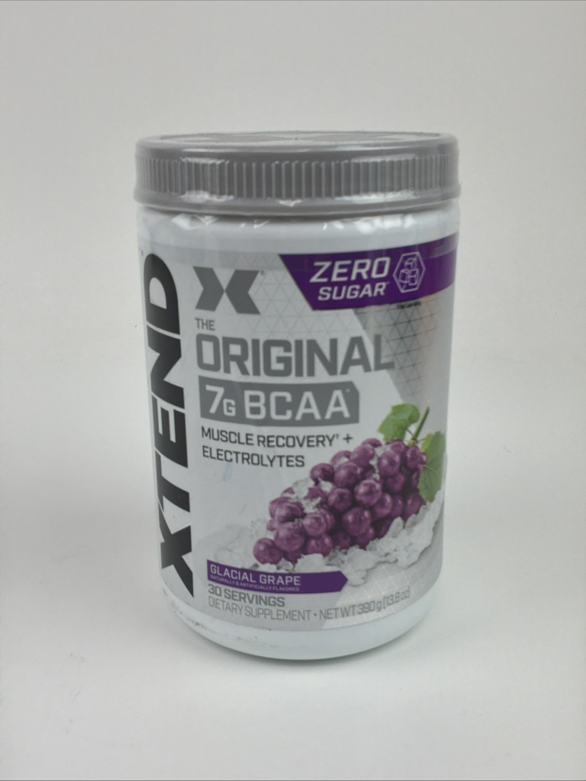 XTEND Original BCAA 7g L-Glutamine 0 Sugar Muscle Recovery Glacial Grape 06/2027