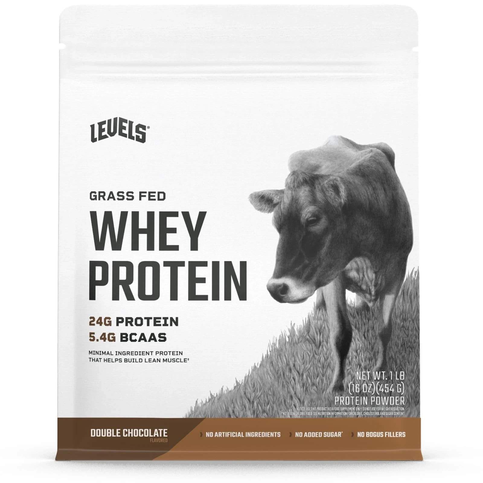 Levels Grass Fed Whey Protein Powder No Artificials 24G of Protein Double Cho…