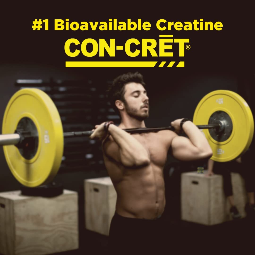 CON-CRET + Test, Creatine HCl Capsules with 60 Count (Pack of 1), No Color
