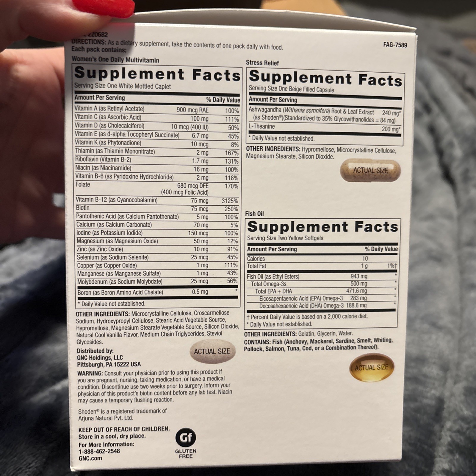 GNC Women’s Wellness Stress Relief Vitapak Program 30 Day Exp: 07/27
