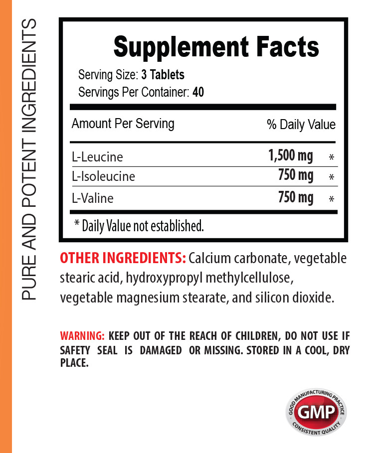 muscle building – BCAA 3000mg – muscle growth pills – 1 Bottle