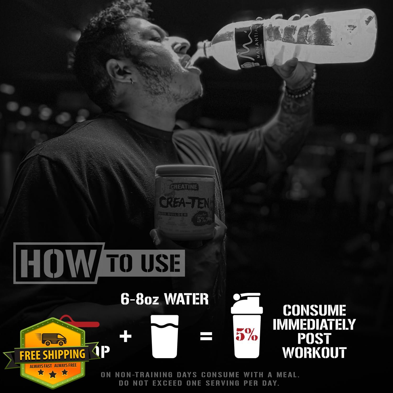5% Nutrition CreaTEN Blueberry Lemonade Creatine Powder