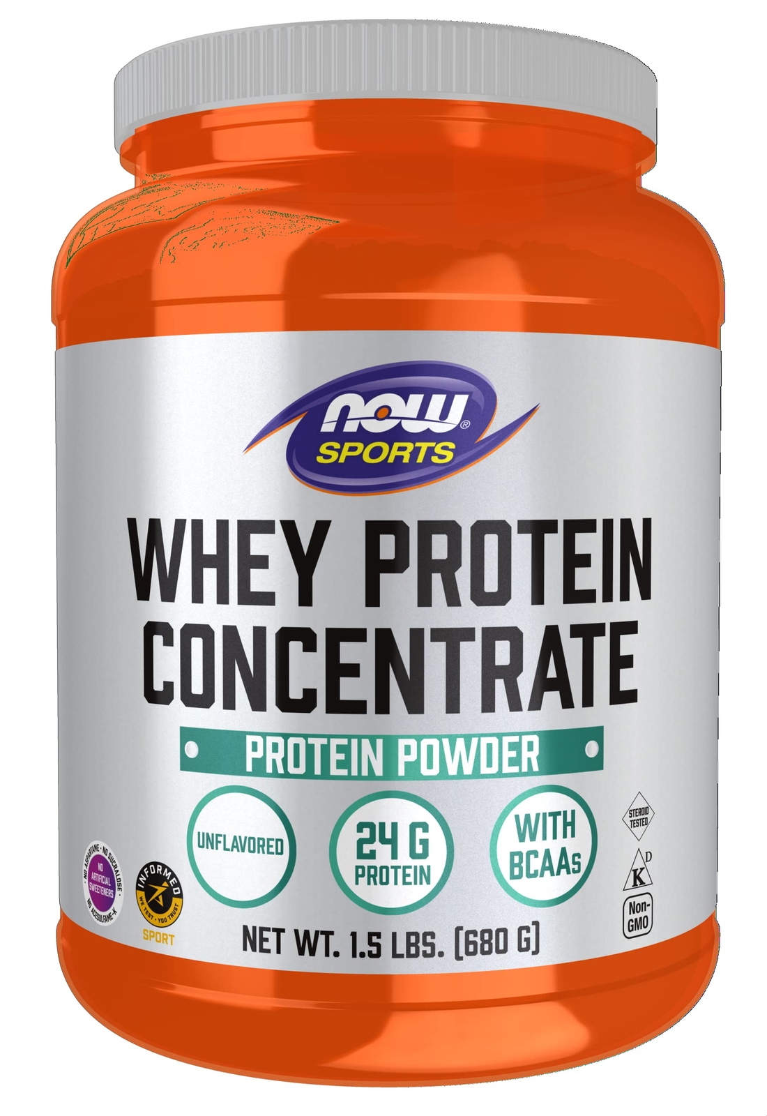 Unflavored Whey Protein Powder 21 Servings BCAAs GMP Quality Assured