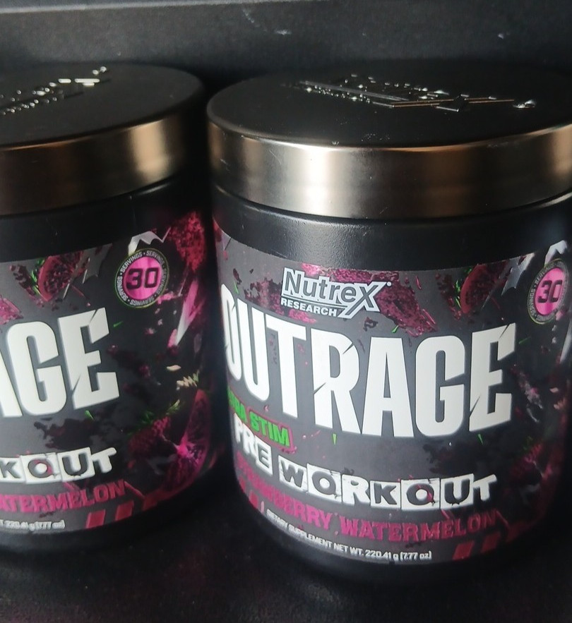 NUTREX OUTRAGE Extreme Pre-Workout Ultra Stim 215 Servings Total Podium Creatine
