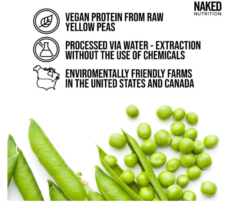 Naked Pea 5LB Pea Protein Powder Unflavored Vegan 76 Servings NSF