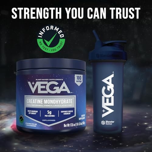 Creatine Monohydrate Powder 5g Pure Unflavored 100 Servings