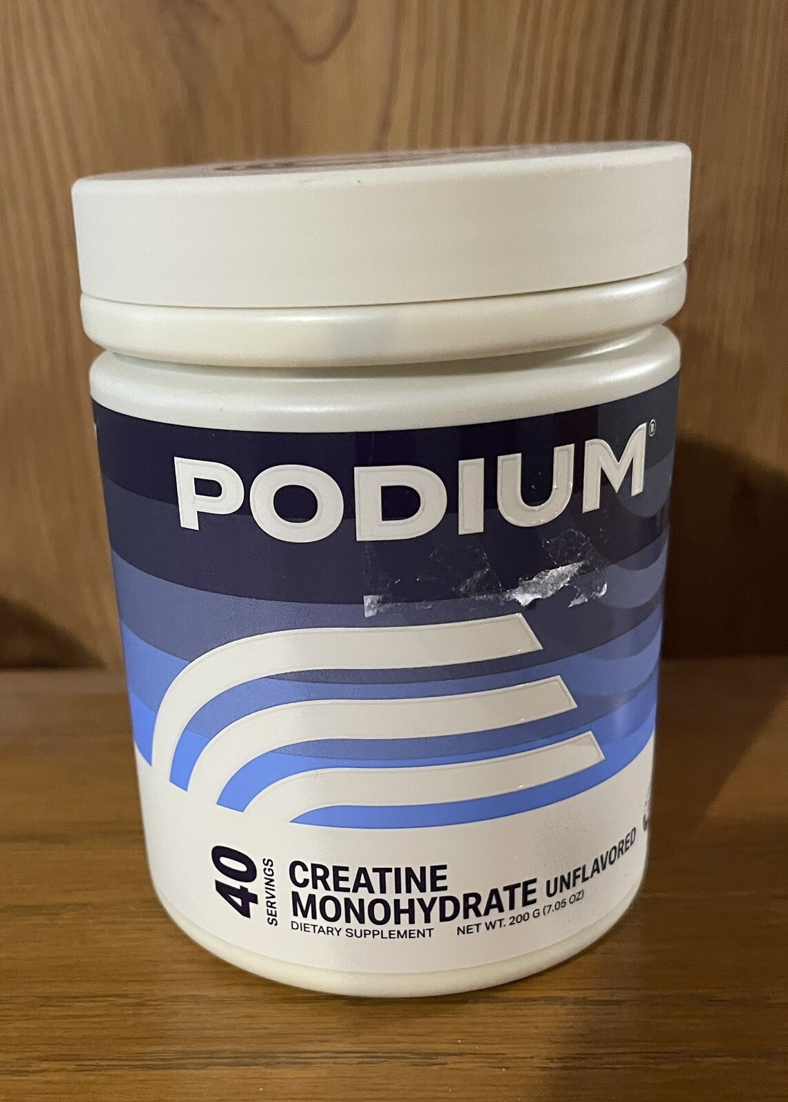 Podium Nutrition Creatine Powder UNFLAVORED 7.5oz/40 Servings Training Strength