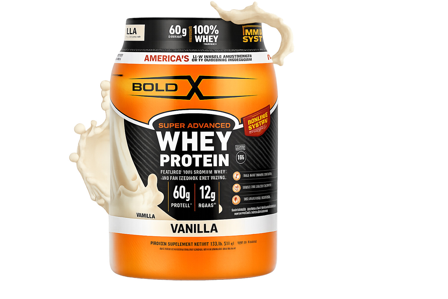 Body Fortress Super Advanced Whey Protein Powder, Vanilla – 2lb