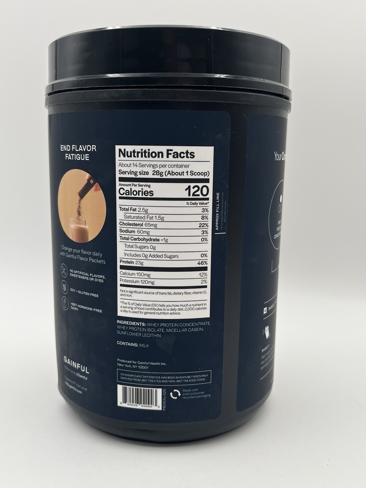Gainful Lean Whey Protein ~ 14 Servings, Unflavored ~ Exp 06/2027