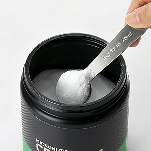 Aieve 5g Creatine Scoop,2 Pack Stainless Steel Measuring Scoops for Creatine