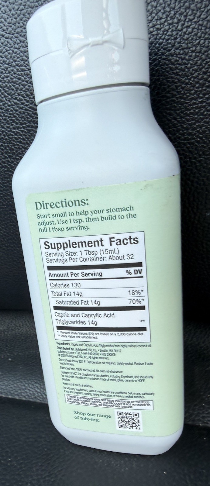 MCT Oil, Original, 16 fl oz (473 ml)