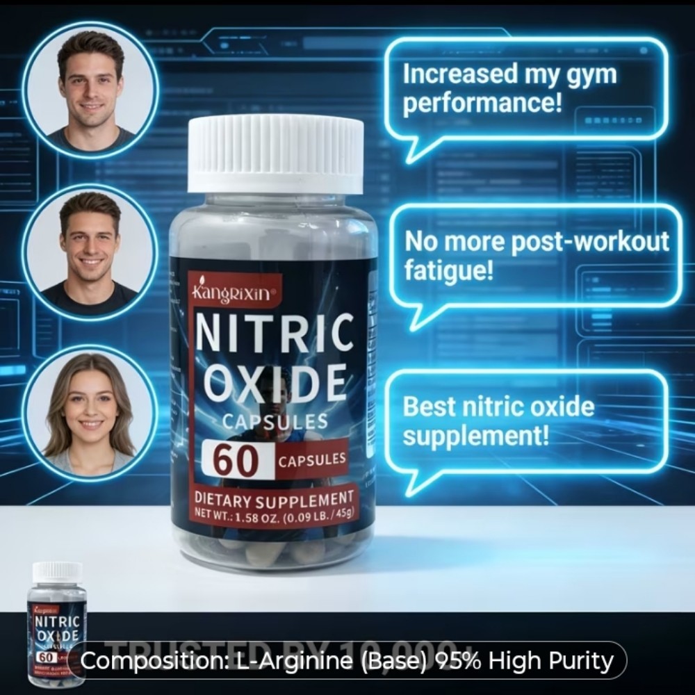 KangRixin Nitric Oxide 1 pack Total 60 Capsules But Potent 95 Percent