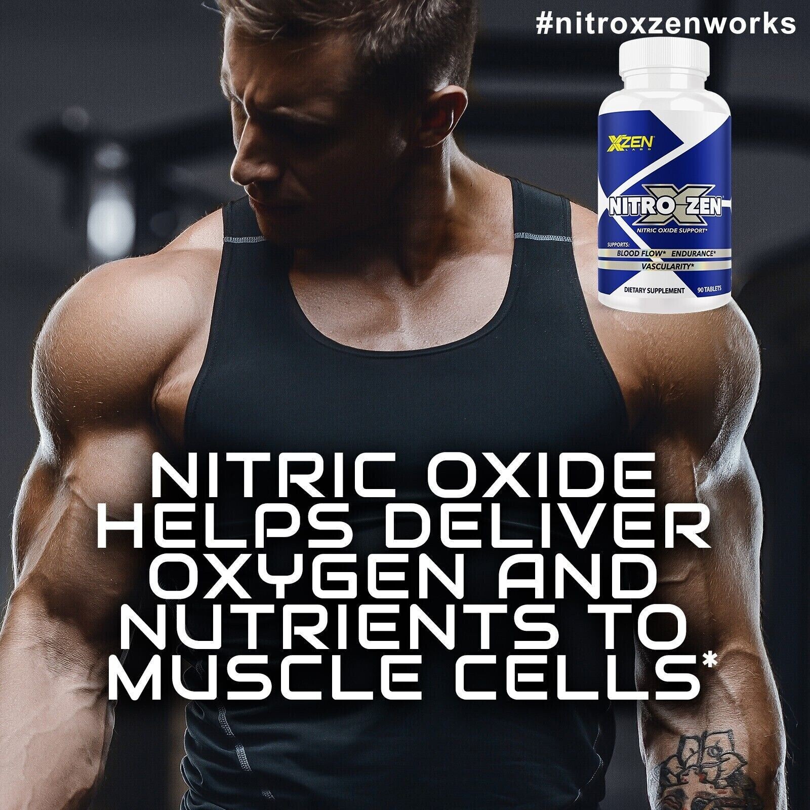 Nitric Oxide Booster Supplement – L-Arginine, L-Citrulline 2210mg Snap 90 pills