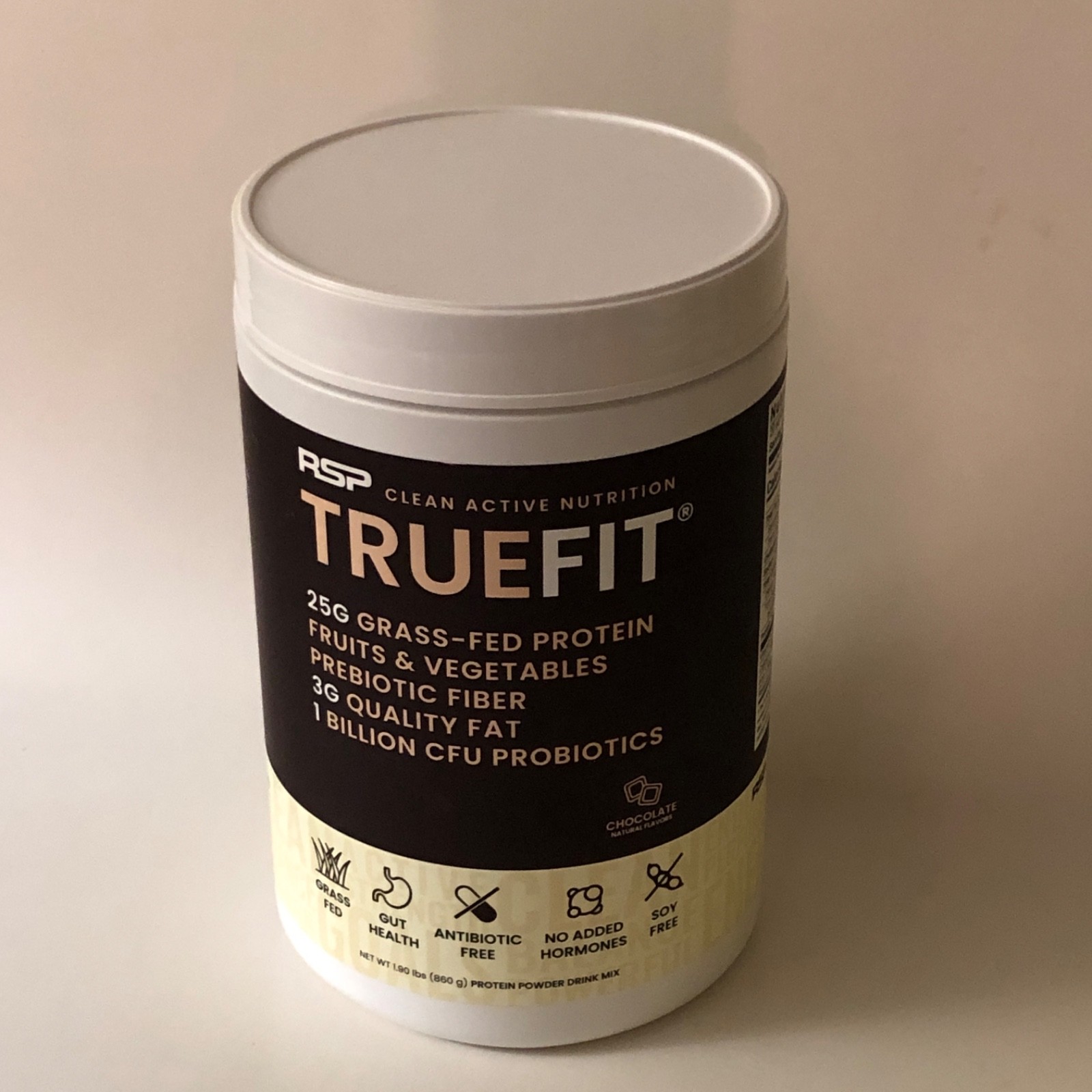 RSP Nutrition TrueFit High Fiber Protein Powder — Chocolate Flavor, 20 Servings