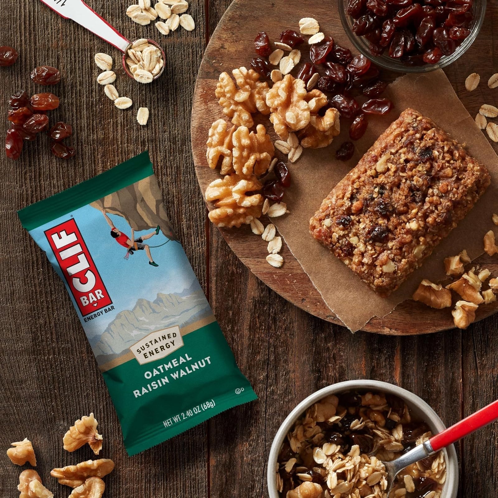 CLIF BAR Energy Protein Bars Oatmeal Raisin Walnut 10 Pack