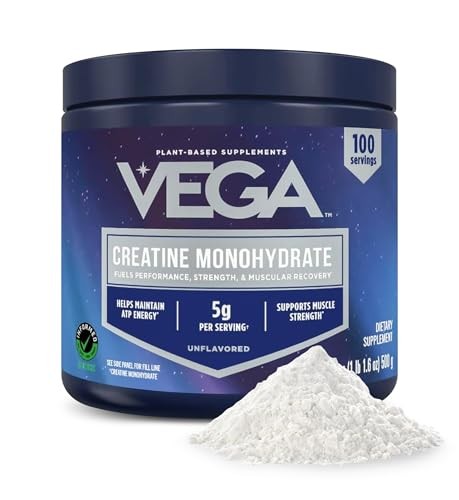 Creatine Monohydrate Powder 5g Pure Unflavored 100 Servings