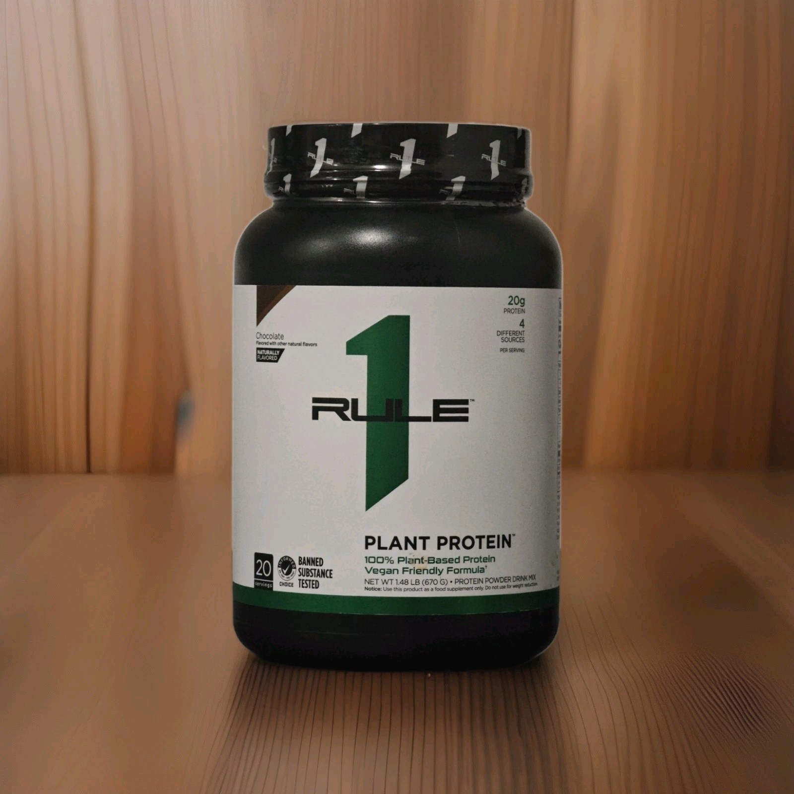 RULE ONE PROTEINS R1 PLANT PROTEIN 100% Plant Based Protein Chocolate 20 Serv