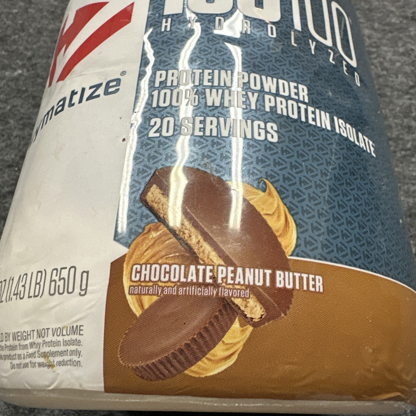 DYMATIZE ISO100® Hydrolyzed Protein Isolate Chocolate Peanut Butter 20 Servings