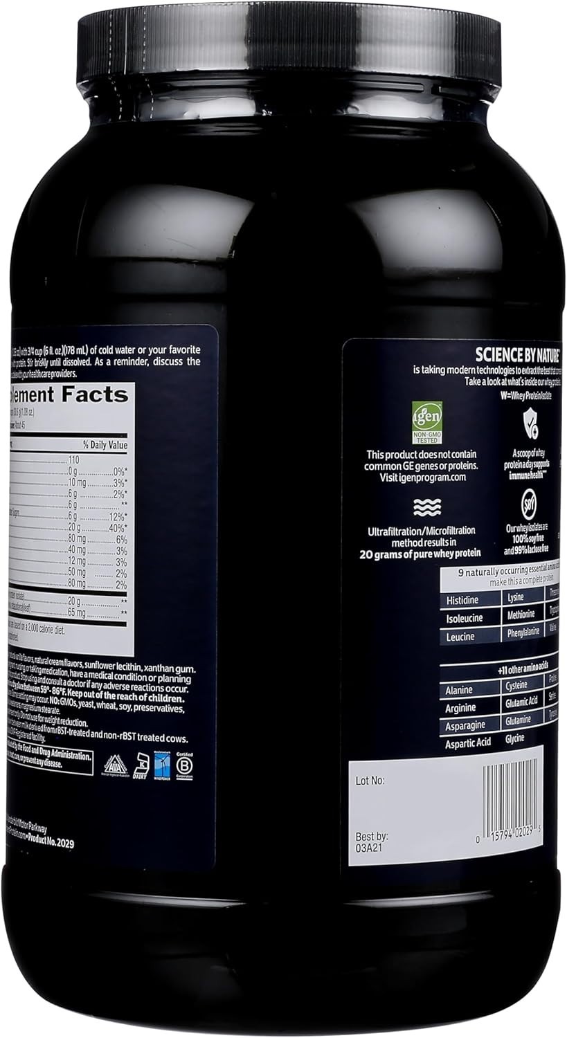 Biochem 100% Whey Protein Isolate – Grass Fed Vanilla 3 lbs (1377 grams)