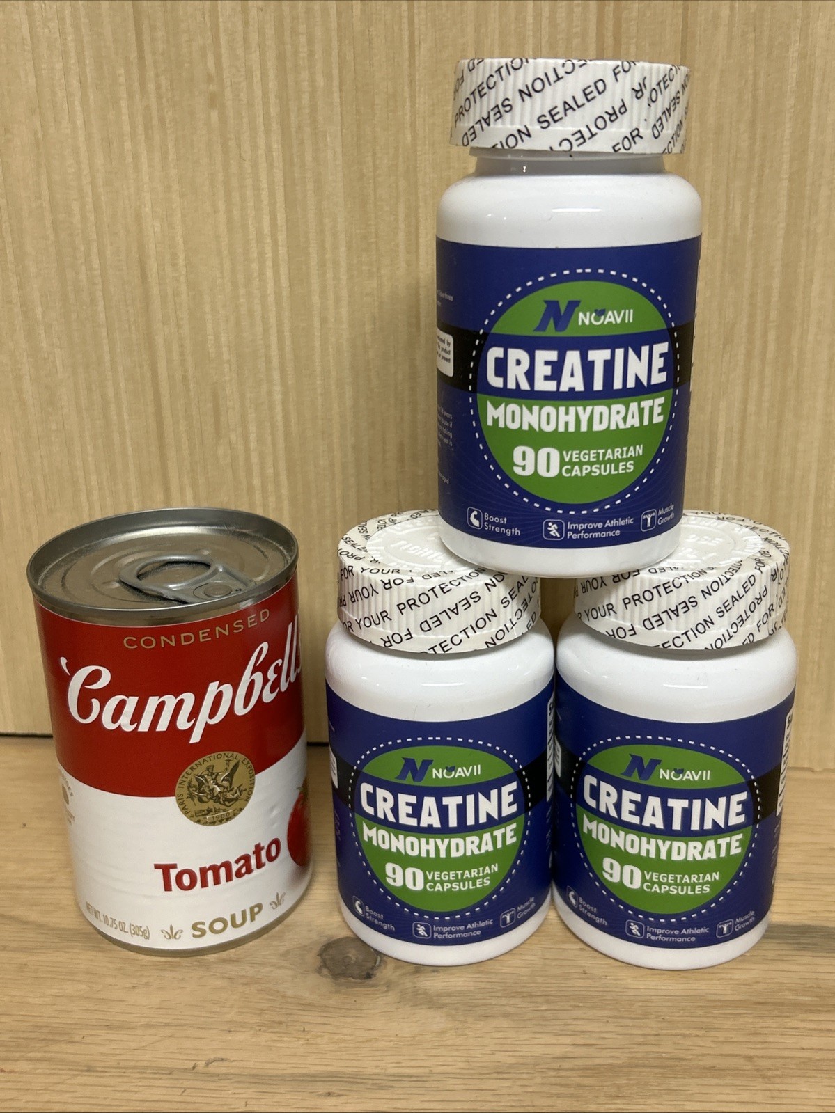 (LOT OF 3) NoavII Creatine Monohydrate Boost Strength 90 Capsules Exp. 07/2026