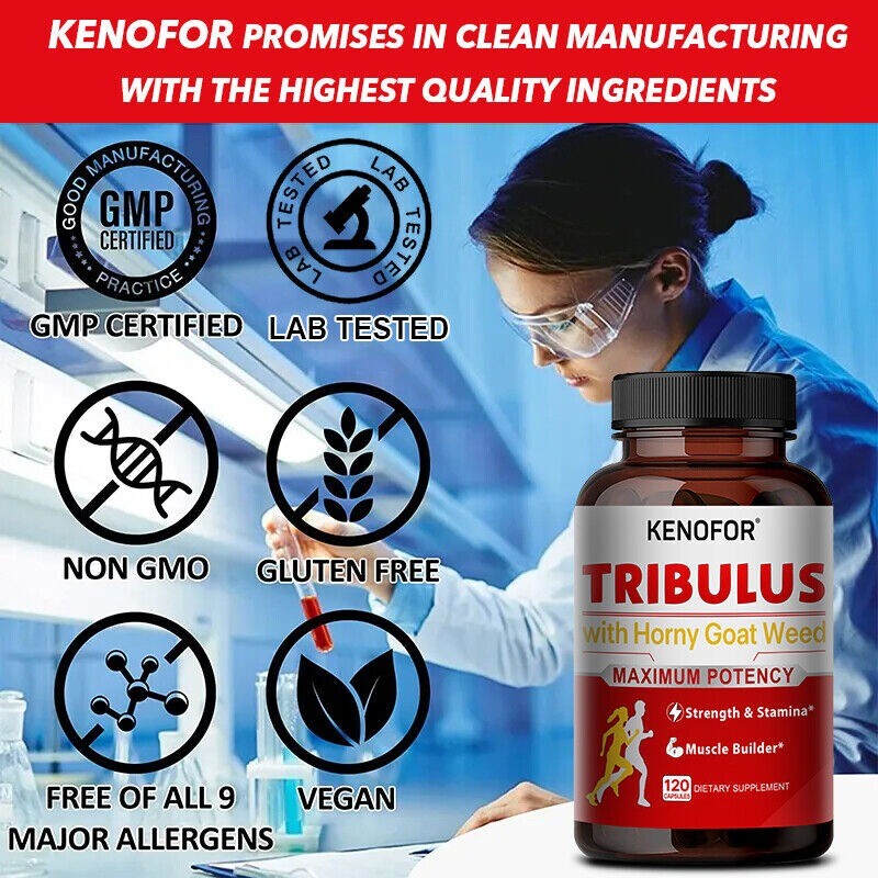 Tribulus Capsules 7000mg Testosteron Booster Muscle Mass 30 To 120 CAPSULES