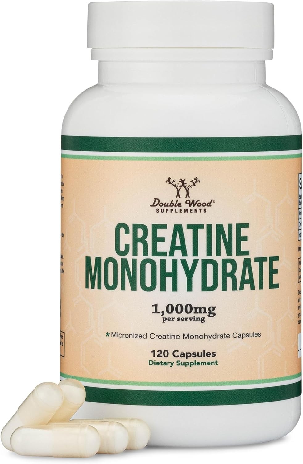 Creatine Pills 1,000Mg per Serving (120 Creatine Capsules) Free Shipping! NEW!..