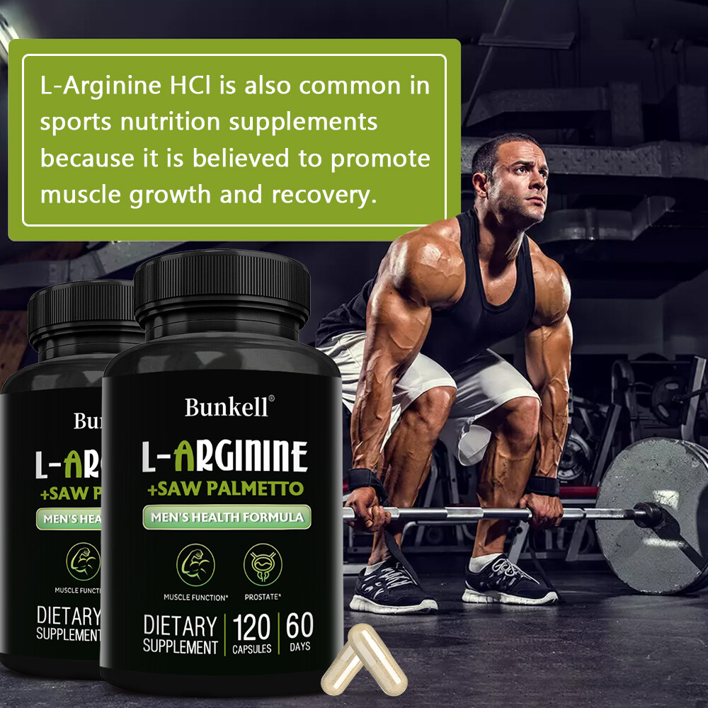 L Arginine Saw Palmetto for Men Prostate Health – Nitric Oxide & Muscle Support