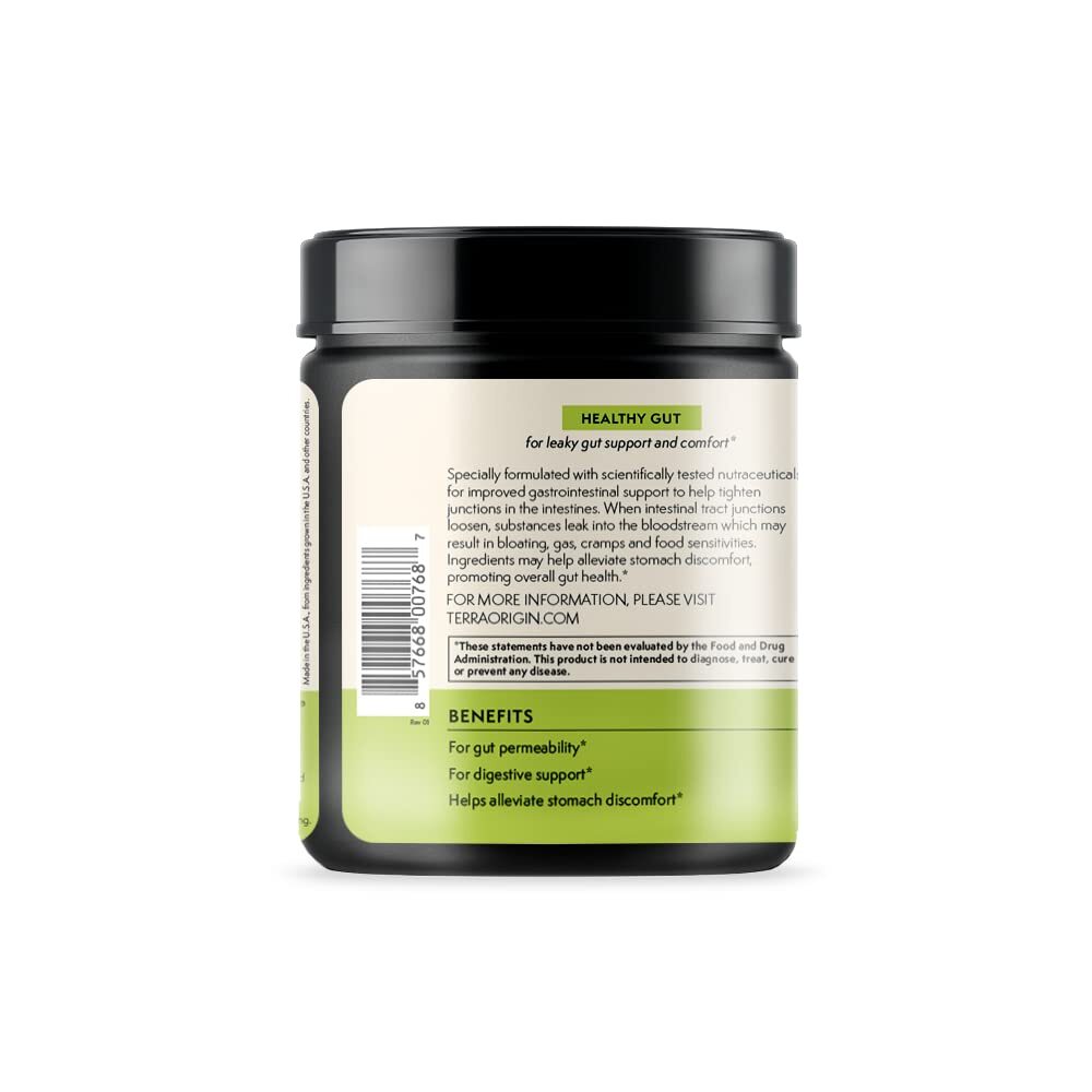 Healthy Gut Green Apple | 30-Servings with L-Glutamine Zinc Glucosamine Slipp…
