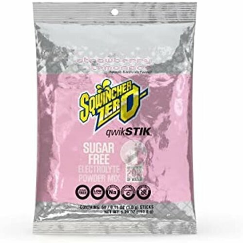 Sqwincher Qwik Stik Sugar Free Electrolyte Hydration Drink STRAWBERRY LEMONADE